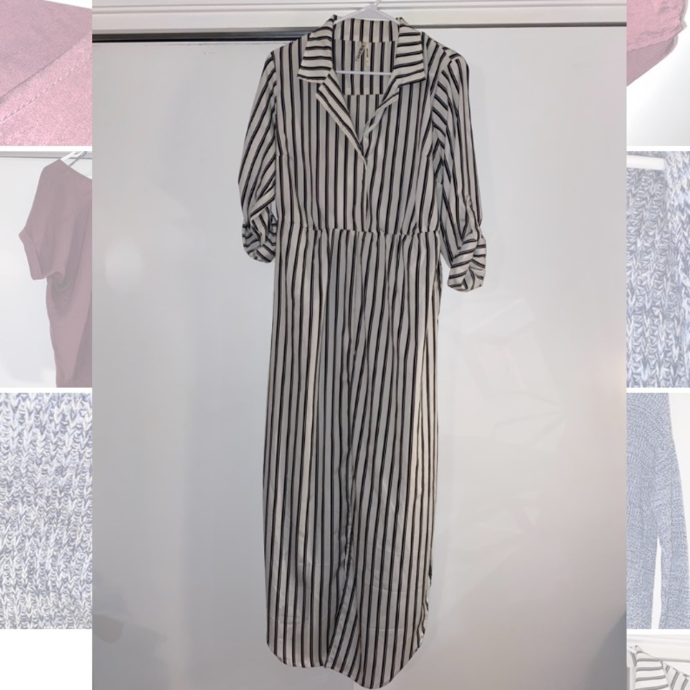 Stripped Maxi Dress